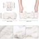 Chuangdi 4 Pieces Spa Headband Wrist Washband Face Wash Set, Include 2 Microfiber Headband and 2 Wrist Washband for Women Girls Prevent Liquids from Spilling Down Your Arms (White.