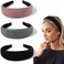 Ivyu Headbands for Women Head Bands - Fashion Womens Headband Diademas Para Mujer De Moda Hair Accessories Hairbands for Girls No Slip Cute Black Pink Gray Headband Gift for Women.