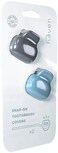 Haven Toothbrush Case - Fits Most ElectricManual Toothbrushes - Travel Size, 2 Pack (BlueCharcoal Gray.