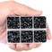 LPBeads 6400 Pieces Hotfix Rhinestones Black Flat Back 5 Mixed Sizes Crystal Round Glass Gems with Tweezers and Picking Rhinestones Pen.
