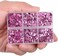 LPBeads 6400 Pieces Hotfix Rhinestones Pink Flat Back 5 Mixed Sizes Crystal Round Glass Gems with Tweezers and Picking Rhinestones Pen.