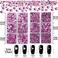LPBeads 6400 Pieces Hotfix Rhinestones Pink Flat Back 5 Mixed Sizes Crystal Round Glass Gems with Tweezers and Picking Rhinestones Pen.