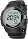 Beeasy Men Digital Sports Watch,Waterproof Watch with Stopwatch Countdown Timer Alarm Function Dual Time Rubber Strap Wrist Watch for Men/Student.