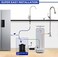 FRIZZLIFE MWT3 Pressure Mini Water Tank for PD400, PD500, PD600, 6-7psi 0. 13 Gallon Small Pressuized Storage Water Tank for Tankless Reverse Osmosis System, With 1/4" Ball Valve.