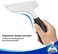 MR.SIGA MR. SIGA Multi-Purpose Silicon Squeegee for Window, Glass, Shower Door, Car Windshield, Heavy Duty Window Scrubber, Includes Suction Hook, 10 inch, WhiteBlack, 1 Pack.