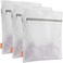 Polecasa Medium Mesh Laundry Bags for Delicates and Lingerie. 3 Pack 12x16 inch - Fine Mesh Laundry Wash Bag for Washing Machine, Socks, Underwear, Panties, Travel Organization.