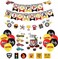 PRATYUS Race Car Birthday Decorations Let's go Racing Party Supplies with Banner, Welcome Hanger, Car Party Signs, Cake Topper and Balloons.