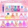 PURPERCAT 150 Pack Doll Closet Wardrobe Set Contain 19 Pack Complete Clothes and 131 Pieces Doll Accessories - Wardrobe, Shoes, Necklace, Bags and More for 11. 5 Inch Doll.
