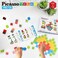PicassoTiles Magnet Cube Building Block 108 Pieces 1" Magnetic Cubes Toy Construction Building Blocks Educational Sensory Toys with Idea Book for SchoolPreschool Kids Boys Girls Toddler PMC108.