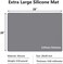 Gartful Extra Large Silicone Mats for Countertop, 28" by 20" Multipurpose Mat, Counter Table Protector, Desk Saver Pad, Placemat Nonstick Nonskid Heat-Resistant Pad, Dark Gray.