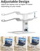 SOUNDANCE Adjustable Laptop Stand for Desk, Computer Stand, Ergonomic Laptop Riser Holder Compatible with 10 to 17. 3 Inches Notebook PC Computer, Aluminum Silver.