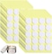 Aubeco 480PCS Candle Wick Stickers, Heat Resistance Double-Sided Stickers with The Little &lsquo;&lsquo;Tail&rsquo;&rsquo;, Adhere Steady in Hot Wax,Wick Stickers for Candle Making.