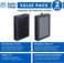 فلتر بديل Fette Filter LV-H128 True HEPA H13 متوافق مع موديلات أجهزة تنقية الهواء LEVOIT LV-H128-RF/Valkia PU-P02 / PUURVSAS HM669A / ROVACS RV60، رقم القطعة LV-H128-RF، عدد 2.