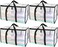 BALEINE 4-Pack Oversized Moving Bags with Reinforced Handles, Heavy-Duty Storage Tote for Clothes, Moving Supplies (Clear, 4-Pack.