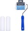 Mister Rui Paint Roller, Foam Paint Roller 4 Inch High-Density, Sponge Refills with Roller Frame (Pack of 3, Small Paint Roller Set for Home PaintingDIY Projects.
