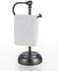 SunnyPoint Heavy Weight Classic Decorative Metal Fingertip Towel Holder Stand for Bathroom, Kitchen, Vanity and Countertops. (Black Nickel, 13. 375" x 5. 5 x 6. 75 INCH.