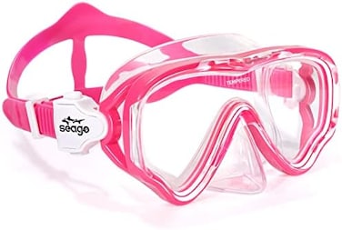 Seago Kids Swim Goggles Snorkel Diving Mask for Youth(5-15, Anti-Fog 180 Clear View.