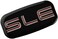 CDD 2x SLE Emblems 3D Nameplate Sticker Replacement for GMC Chevrolet Sierra Suburban Yukon 1500 2500 3500 15036134 (Chrome/Red.