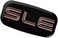 CDD 2x SLE Emblems 3D Nameplate Sticker Replacement for GMC Chevrolet Sierra Suburban Yukon 1500 2500 3500 15036134 (Chrome/Red.