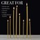 Danilovo Pure Beeswax Candles - Honey-Scented, Decorative Thin Taper Candles - Ideal for Birthday Decoration or Church Prayers - Drip Free, TallSmokeless Pack of 50 pcs, 7. 3 x 0. 24 inch.