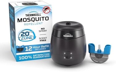 جهاز طارد البعوض القابل لإعادة الشحن Thermacell E55، طارد بعوض عالي الفعالية وقابل لإعادة الشحن.