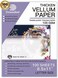 Dowsabel Translucent Vellum Paper, 68LBS 8. 5 x 11 inches Printable Vellums for Card Overlays, Invitations Belly Bands, Envelope, Lantern,50 Sheets.