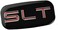CDD 2X SLT Cab Emblems 3D Sticker Nameplate Letter Logo Roof Pillar Replacement for 02-07 Yukon Suburban Sierra 03 06 (Chrome/Red.