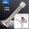 HOMOTEK 30 Pack Spring Door Stopper with Rubber Bumper Satin Nickel 3-1/8" Flexible Spring Heavy Duty Wall Door Stop Low Mounted Door Bumper for Home (Satin Nickel.