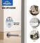 HOMOTEK 30 Pack Spring Door Stopper with Rubber Bumper Satin Nickel 3-1/8" Flexible Spring Heavy Duty Wall Door Stop Low Mounted Door Bumper for Home (Satin Nickel.