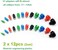 ARKSight Green/Red Boresighter&rsquo;s tip adapters for 0. 17 to 0. 78 Caliber Plastic Adapters Universal Arbor (2 Packs.