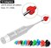 ARKSight Green/Red Boresighter&rsquo;s tip adapters for 0. 17 to 0. 78 Caliber Plastic Adapters Universal Arbor (2 Packs.