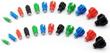 ARKSight Green/Red Boresighter&rsquo;s tip adapters for 0. 17 to 0. 78 Caliber Plastic Adapters Universal Arbor (2 Packs.