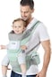 YSSKTC Baby Carrier Ergonomic Infant Carrier with Hip Seat Kangaroo Bag Soft Baby Carrier Newborn to Toddler 7-45lbs Front and Back Baby Holder Carrier for Men/Women Dad Mom.