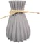 Houkiper Plastic vase, Vases for Flowers Ceramic Look Unbreakable Home Decoration Vase European Wedding for Home Decor, Living Room, Table, Home, Office Black, Cannot Fill Water.