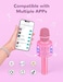 Amazmic Toys for Girls, Kids Karaoke Microphone Toddler Microphone for Kids with Lights, Birthday Gift for Girls, Boys Toy Age 3 4 5 6 7 8 9 10-14(Pinkcolor.