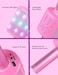 Amazmic Toys for Girls, Kids Karaoke Microphone Toddler Microphone for Kids with Lights, Birthday Gift for Girls, Boys Toy Age 3 4 5 6 7 8 9 10-14(Pinkcolor.