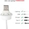keenkee 6 PCS Flexible Silicone Cable Cord Grommet 1 Inch White Grommets in Desk, Table, and Other Furnitures for Hole Cover, Cable Management, Wire Organizer, Cable Pass Through.