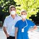 BROAD Holiday Edition AirPro Mask Rechargeable Electrical Air Purifying Respirator with HEPA Filter and an Arm Band Kit.