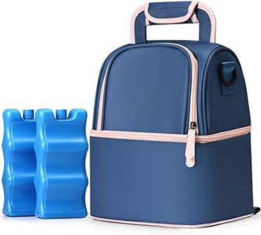 NCVI Muttermilch-Khltasche mit integrierten Khlakkus, Isoliertasche fr 6 Baby-Flaschen bis zu 150ml, fr Stillende Mtter, Milchpumpentasche, Wickel-Rucksack.