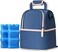 NCVI Muttermilch-Khltasche mit integrierten Khlakkus, Isoliertasche fr 6 Baby-Flaschen bis zu 150ml, fr Stillende Mtter, Milchpumpentasche, Wickel-Rucksack.