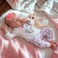 JIZHI Lifelike Reborn Baby Dolls - 17-Inch Baby Soft Body Realistic-Newborn Baby Dolls Full Vinyl Body Poseable Real Life Baby Dolls Girl with Feeding Kit Gift Box for Kids Age 3.