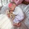 JIZHI Lifelike Reborn Baby Dolls - 17-Inch Baby Soft Body Realistic-Newborn Baby Dolls Full Vinyl Body Poseable Real Life Baby Dolls Girl with Feeding Kit Gift Box for Kids Age 3.