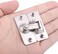 KAFENDA 90 Degree Right Angle Door Lock Buckle Safety Door Lock Bolt, Stainless Steel Door Latch for Wooden Fences, Doors, Windows, Safety Sliding Door Latch&hellip; (Silver.