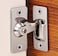 KAFENDA 90 Degree Right Angle Door Lock Buckle Safety Door Lock Bolt, Stainless Steel Door Latch for Wooden Fences, Doors, Windows, Safety Sliding Door Latch&hellip; (Silver.