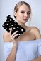 Deanfun Cosmetic Bag for Women, Durable Polyester Makeup Bag Organizer Travel Waterproof Roomy Accessories Daisy Purse Bag Gifts(52366.