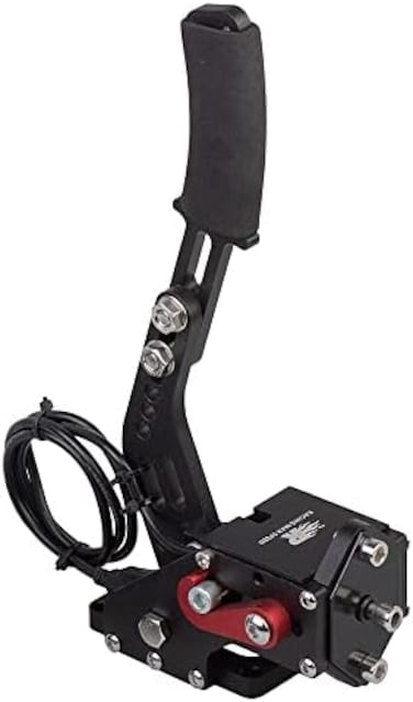 CNRAQR USB Handbrake, 16-Bit PC Handbrakes for Racing Games, Compatible with Logitech G27 G29 Simulate Linear Handbrake - 11. 8in High（Only PC System.