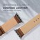 EDIMENS Leather Bands Compatible with Apple Watch 49mm 45mm 42mm 44mm Band Men Women, Vintage Genuine Leather Wristband Replacement Band Compatible for Apple Watch iwatch Series 8 7 6 5 4 3 2 1 SE2 SE