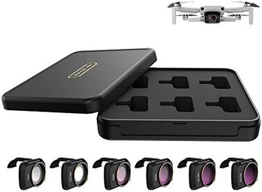 GLOBACT Lens Filter Set Compatible with DJI Mavic Mini 2/Mavic Mini/Mini SE Accessories 6pcs Filter Combo Multi Coated Filters Camera Lens (CPL MCUV ND4 ND8 ND16 ND32.