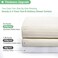 Dynamene Extra Long Fabric Shower Curtain， Waffle Weave 84 Inches Long Heavy Duty Cloth Shower Curtains for Bathroom, 256GSM Hotel Luxury Bath Curtain Set with 12 Plastic Hooks(72Wx84H, Cream/Ivory.