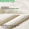 Dynamene Extra Long Fabric Shower Curtain， Waffle Weave 84 Inches Long Heavy Duty Cloth Shower Curtains for Bathroom, 256GSM Hotel Luxury Bath Curtain Set with 12 Plastic Hooks(72Wx84H, Cream/Ivory.